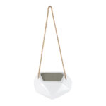 GloboStar® Artificial Garden HERAKLIO 20467 Κρεμαστό Πήλινο Κεραμικό Κασπώ Γλάστρα – Flower Pot Λευκό Μ13.5cm x Π15.5 x Υ37cm