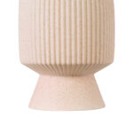 GloboStar® Artificial Garden CAPRI 20468 Πήλινο Κεραμικό Κασπώ Γλάστρα – Flower Pot Απαλό Μπεζ Φ7.5cm x Υ20cm