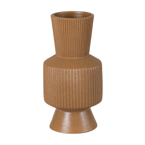 GloboStar® Artificial Garden AMALFI 20469 Πήλινο Κεραμικό Κασπώ Γλάστρα – Flower Pot Κεραμιδί Φ7.5cm x Υ20cm