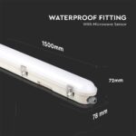 LED Φωτιστικό 48W Τύπου Φθορίου 150cm V-TAC PRO Samsung Chip 120° 5760lm με Ανιχνευτή Κίνησης IP65 Ψυχρό 6400K – 20471