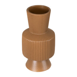 GloboStar® Artificial Garden AMALFI 20471 Πήλινο Κεραμικό Κασπώ Γλάστρα – Flower Pot Κεραμιδί Φ9.5cm x Υ25cm