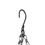 GloboStar® Artificial Garden KARYSTOS 20483 Κρεμαστό Κασπώ Γλάστρα – Flower Pot από Φλοιό Καρύδας Καφέ με Μαύρο Φ25cm x Υ15cm