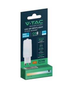 Λάμπα LED G9 Samsung chip 2.2W 200lm Ψυχρό 6500K V-TAC – 20487