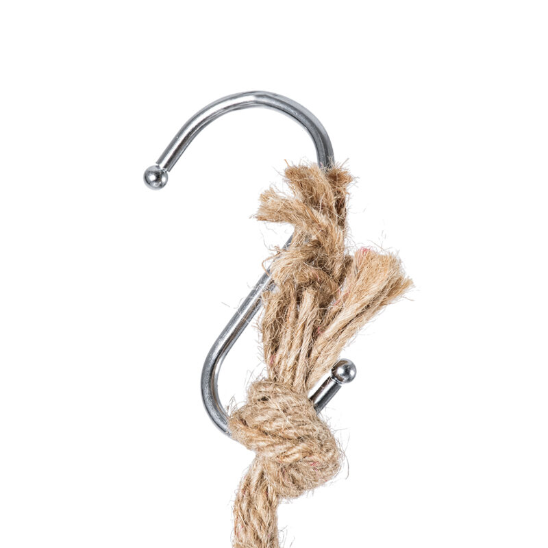 GloboStar® Artificial Garden SCORPIOS 20491 Κρεμαστό Πήλινο Κεραμικό Κασπώ Γλάστρα – Flower Pot Γκρι Φ8.5cm x Υ36cm