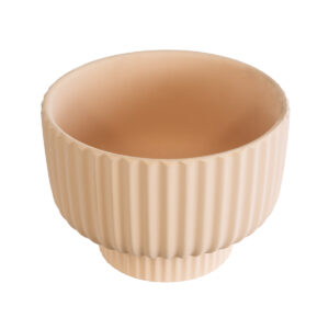 GloboStar® Artificial Garden OAXACA 20501 Διακοσμητικό Κεραμικό Κασπώ Γλάστρα – Flower Pot Σομόν Φ20 x Υ14.5cm