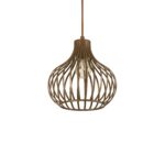 IDEAL LUX Κρεμαστό Φωτιστικό ONION 1xE27 Καφέ Χρώματος – 205298