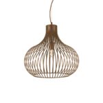 IDEAL LUX Κρεμαστό Φωτιστικό ONION 1xE27 Καφέ Χρώματος – 205304