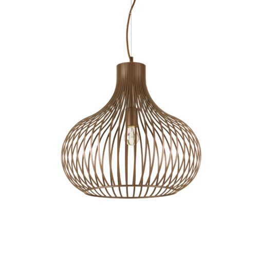 IDEAL LUX Κρεμαστό Φωτιστικό ONION 1xE27 Καφέ Χρώματος – 205304