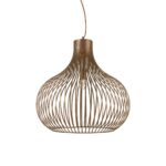 IDEAL LUX Κρεμαστό Φωτιστικό ONION 1xE27 Καφέ Χρώματος – 205311