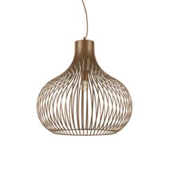 IDEAL LUX Κρεμαστό Φωτιστικό ONION 1xE27 Καφέ Χρώματος – 205311