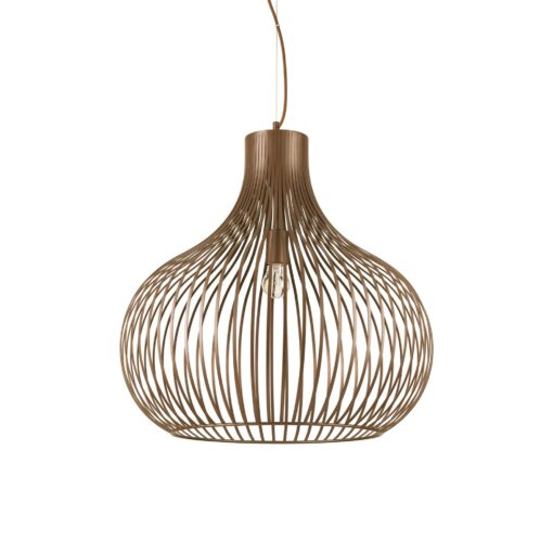 IDEAL LUX Κρεμαστό Φωτιστικό ONION 1xE27 Καφέ Χρώματος – 205311
