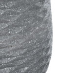 GloboStar® Artificial Garden LOUISIANA 20567 ΣΕΤ 2 Διακοσμητικά Πολυεστερικά Τσιμεντένιά Κασπώ Γλάστρες – Flower Pots Γκρι A:Φ36 x Υ54cm B:Φ32 x Υ49cm