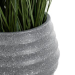 GloboStar® Artificial Garden MARYLAND 20568 ΣΕΤ 2 Διακοσμητικά Πολυεστερικά Τσιμεντένιά Κασπώ Γλάστρες – Flower Pots Γκρι A:Φ39 x Υ45cm B:Φ29 x Υ40cm