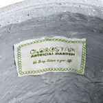 GloboStar® Artificial Garden MARYLAND 20568 ΣΕΤ 2 Διακοσμητικά Πολυεστερικά Τσιμεντένιά Κασπώ Γλάστρες – Flower Pots Γκρι A:Φ39 x Υ45cm B:Φ29 x Υ40cm