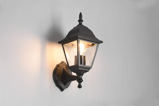 Φαναράκι Τοίχου Μαύρο Ματ LIVENZA 1 x E27 IP44 Trio Lighting – 205760132
