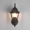 Φαναράκι Τοίχου Μαύρο Ματ LIVENZA 1 x E27 IP44 Trio Lighting – 205760132