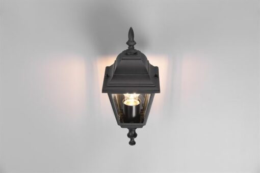 Φαναράκι Τοίχου Μαύρο Ματ LIVENZA 1 x E27 IP44 Trio Lighting – 205760132