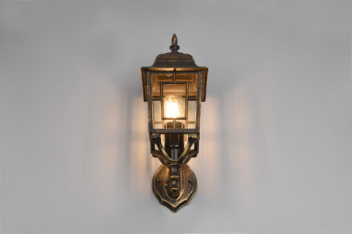 Φαναράκι Τοίχου σε Απόχρωση Αντικέ Σκουριά VOLTURNO 1 x E27 IP44 Trio Lighting – 205960128