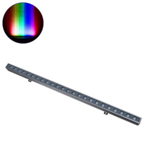 GloboStar® WASHER-GAIA 90185 Μπάρα Φωτισμού Wall Washer LED 36W 3780lm 30° DC 24V Αδιάβροχο IP65 Μ100 x Π4 x Υ5cm Πολύχρωμο RGBW DMX512 – Γκρι Ανθρακί – 3 Χρόνια Εγγύηση