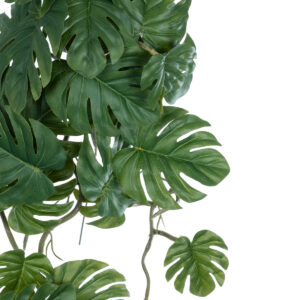 GloboStar® Artificial Garden MONSTERA HANGING PLANT 20605 – Τεχνητό Διακοσμητικό Κρεμαστό Φυτό Μονστέρα Υ45cm
