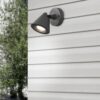 Φωτιστικό Τοίχου Trio Lighting GU10 Ανθρακί Αλουμίνιο IP44 206060142