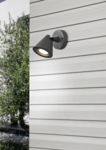 Φωτιστικό Τοίχου Trio Lighting GU10 Ανθρακί Αλουμίνιο IP44 206060142