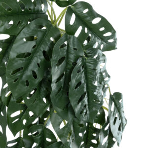 GloboStar® Artificial Garden MONSTERA HANGING PLANT 20608 – Τεχνητό Διακοσμητικό Κρεμαστό Φυτό Μονστέρα Υ45cm