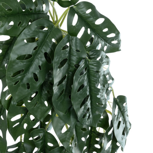 GloboStar® Artificial Garden MONSTERA HANGING PLANT 20608 – Τεχνητό Διακοσμητικό Κρεμαστό Φυτό Μονστέρα Υ45cm