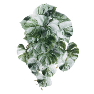 GloboStar® Artificial Garden ALBINO MONSTERA HANGING PLANT 20609 – Τεχνητό Διακοσμητικό Κρεμαστό Φυτό Μονστέρα Υ45cm