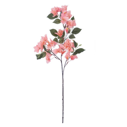 GloboStar® Artificial Garden BOUGAUVILLEA BRANCH 20647 Τεχνητό Διακοσμητικό Κλαδί Μπουκανβίλιας Ροζ – Πορτοκαλί Y80cm