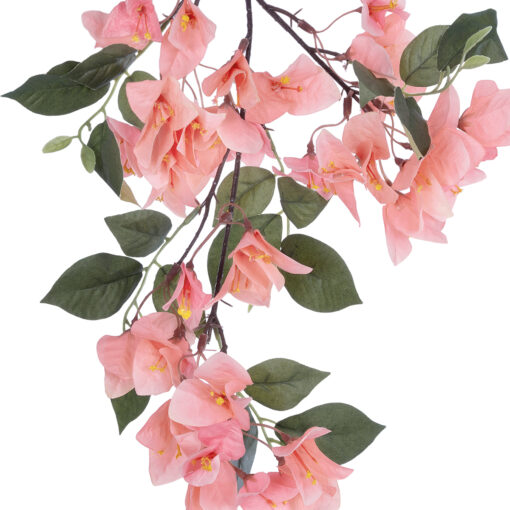 GloboStar® Artificial Garden BOUGAUVILLEA BRANCH 20647 Τεχνητό Διακοσμητικό Κλαδί Μπουκανβίλιας Ροζ – Πορτοκαλί Y80cm