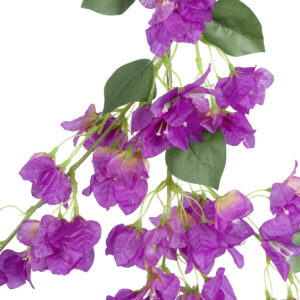 GloboStar® Artificial Garden BOUGAUVILLEA BRANCH 20650 Τεχνητό Διακοσμητικό Κλαδί Μπουκανβίλιας Μωβ Y115cm