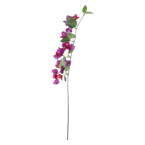 GloboStar® Artificial Garden BOUGAUVILLEA BRANCH 20656 Τεχνητό Διακοσμητικό Κλαδί Μπουκανβίλιας Φουξ Y80cm
