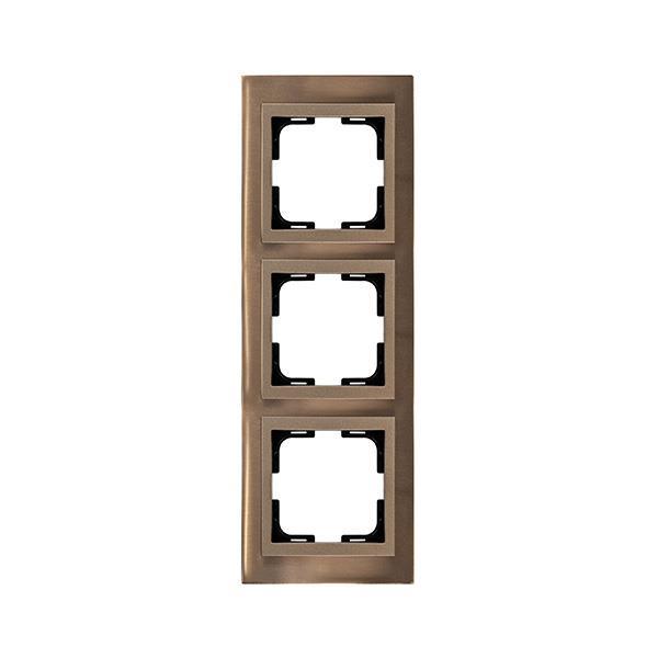 ΠΛΑΙΣΙΟ 3 ΘΕΣΕΩΝ ΜΠΡΟΝΖΕ EUROLAMP – 152-10822