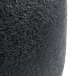 GloboStar® Artificial Garden CHLOE 20708 Επιδαπέδιο Πολυεστερικό Τσιμεντένιο Κασπώ Γλάστρα – Flower Pot Μαύρο Μ60 x Π55 x Υ43cm