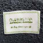 GloboStar® Artificial Garden CHLOE 20709 Επιδαπέδιο Πολυεστερικό Τσιμεντένιο Κασπώ Γλάστρα – Flower Pot Μαύρο Μ45 x Π49 x Υ90cm