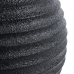 GloboStar® Artificial Garden ILAEIRA 20713 Επιδαπέδιο Πολυεστερικό Τσιμεντένιο Κασπώ Γλάστρα – Flower Pot Μαύρο Φ58 x Υ53cm