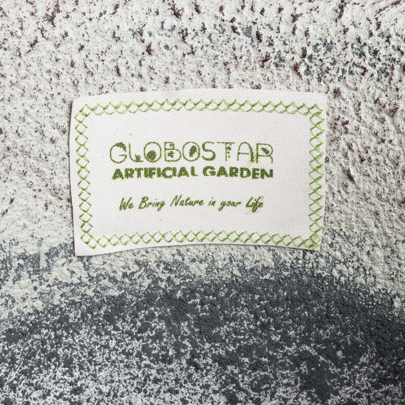 GloboStar® Artificial Garden IRISH 20720 Επιδαπέδιο Πολυεστερικό Τσιμεντένιο Κασπώ Γλάστρα – Flower Pot Μπεζ με Γκρι Φ55 x Υ120cm