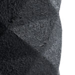 GloboStar® Artificial Garden GENOVA 20724 Επιδαπέδιο Πολυεστερικό Τσιμεντένιο Κασπώ Γλάστρα – Flower Pot Μαύρο Φ40 x Υ90cm