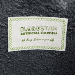 GloboStar® Artificial Garden GENOVA 20725 Επιδαπέδιο Πολυεστερικό Τσιμεντένιο Κασπώ Γλάστρα – Flower Pot Μαύρο Φ40 x Υ90cm