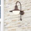 Φωτιστικό Τοίχου Trio Lighting   E27 Σκουριά Αλουμίνιο   IP44 207269124