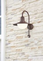 Φωτιστικό Τοίχου Trio Lighting   E27 Σκουριά Αλουμίνιο   IP44 207269124