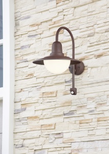 Φωτιστικό Τοίχου Trio Lighting   E27 Σκουριά Αλουμίνιο   IP44 207269124