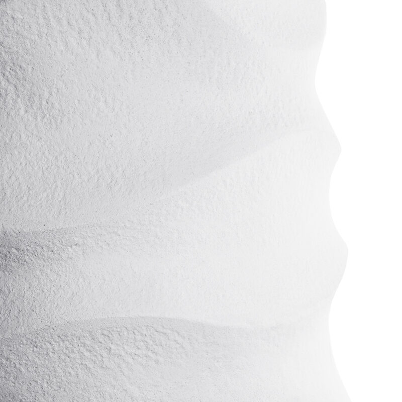 GloboStar® Artificial Garden PORTOFINO 20729 Επιδαπέδιο Πολυεστερικό Τσιμεντένιο Κασπώ Γλάστρα – Flower Pot Λευκό Φ50 x Υ110cm