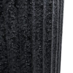 GloboStar® Artificial Garden MATERA 20733 Επιδαπέδιο Πολυεστερικό Τσιμεντένιο Κασπώ Γλάστρα – Flower Pot Μαύρο Φ42 x Υ120cm