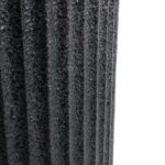 GloboStar® Artificial Garden MATERA 20734 Επιδαπέδιο Πολυεστερικό Τσιμεντένιο Κασπώ Γλάστρα – Flower Pot Μαύρο Φ42 x Υ90cm