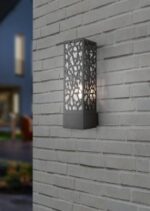 Φωτιστικό Τοίχου Trio Lighting   E27 Ανθρακί Ατσάλι   IP44 207360142