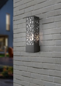 Φωτιστικό Τοίχου Trio Lighting   E27 Ανθρακί Ατσάλι   IP44 207360142