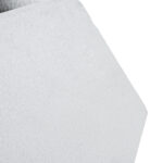 GloboStar® Artificial Garden ALBEROBELLO 20737 Επιδαπέδιο Πολυεστερικό Τσιμεντένιο Κασπώ Γλάστρα – Flower Pot Λευκό Μ50 x Π30 x Υ50cm