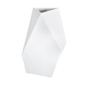 GloboStar® Artificial Garden ALBEROBELLO 20738 Επιδαπέδιο Πολυεστερικό Τσιμεντένιο Κασπώ Γλάστρα – Flower Pot Λευκό Μ58 x Π30 x Υ90cm